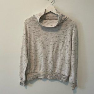 Anthropologie Grey Mock/Cowl Neck Sweater